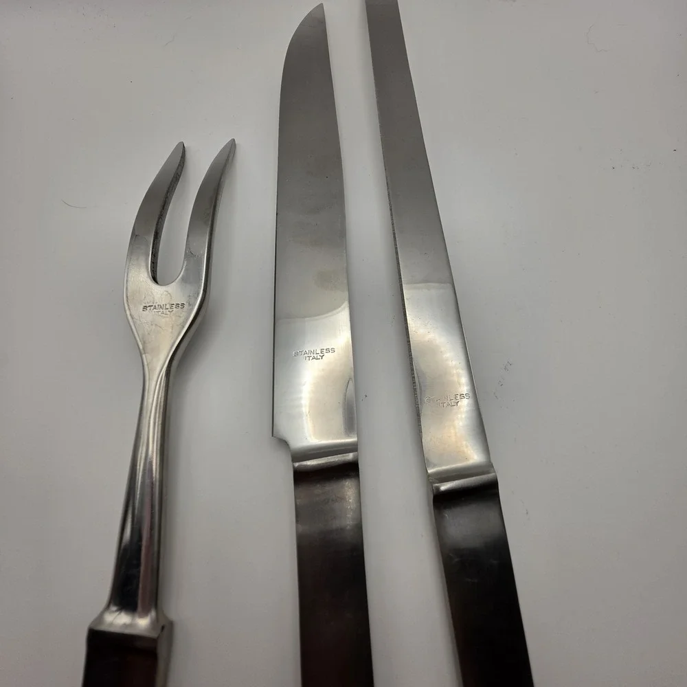 Coronado Stainless Steel Cutlery 3 Pc Serving Set Made In Italy